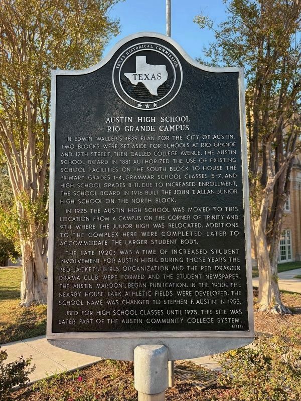 Austin High School Marker image. Click for full size.