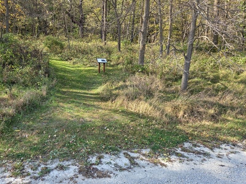 Robert Foster House Marker seen from County Road 118 image. Click for full size.