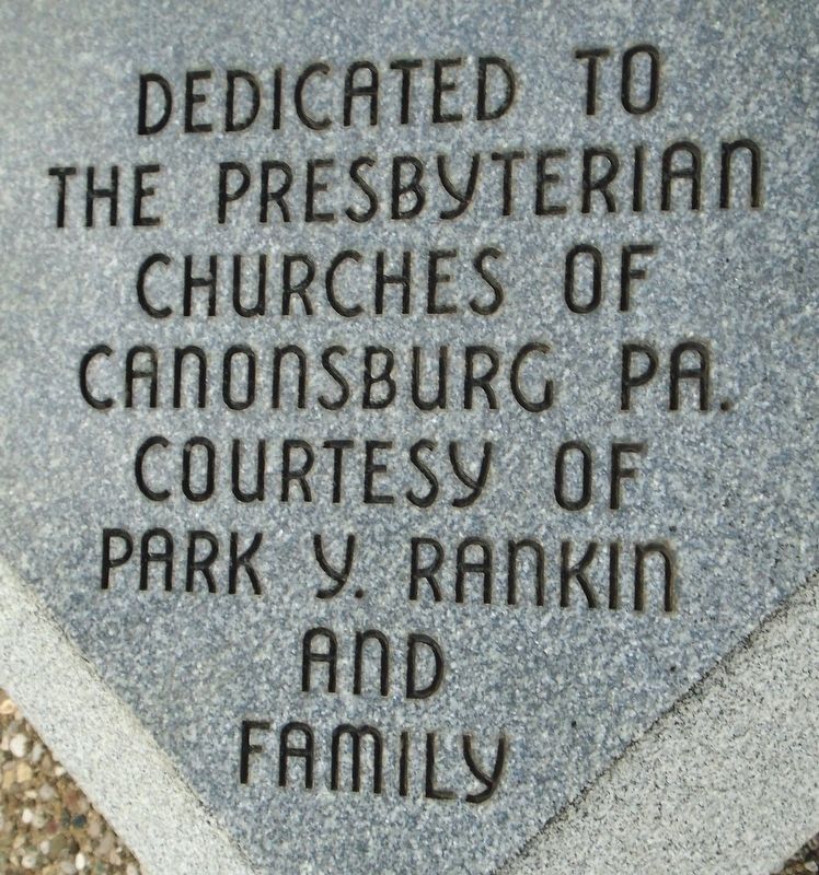 The Presbyterian Churches of Canonsburg Pa. Marker image. Click for full size.