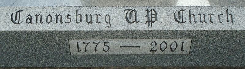 The Presbyterian Churches of Canonsburg Pa. Marker image. Click for full size.