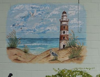 Simon Michael Gallery Marker - Closeup of the painting on the studio. image. Click for full size.