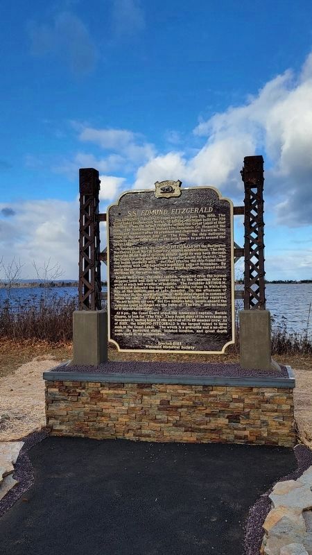 S.S. Edmund Fitzgerald Marker image. Click for full size.