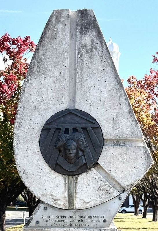 Attucks Theater Monument Pier 1, Side 1 image. Click for full size.