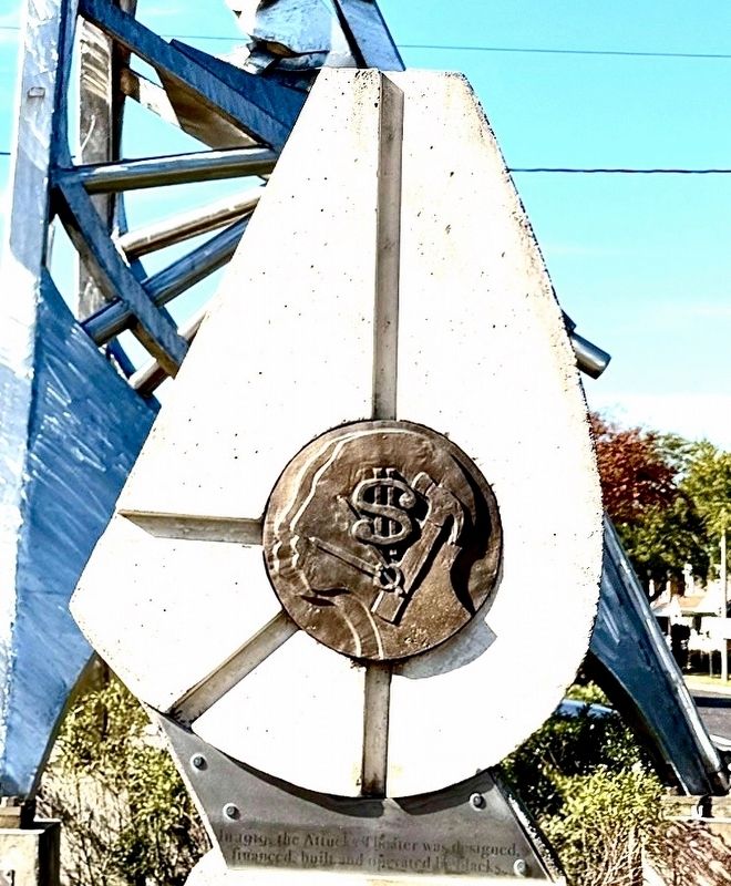 Attucks Theater Monument Pier 2, Side 1 image. Click for full size.