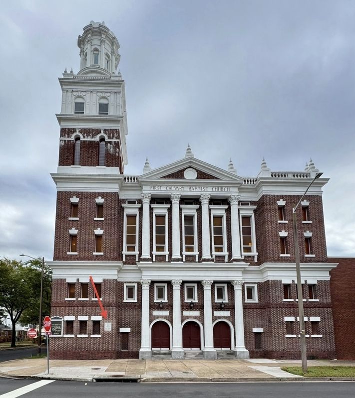 First Cavalry Baptist Church Marker image. Click for full size.