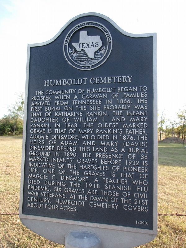 Humboldt Cemetery Marker image. Click for full size.