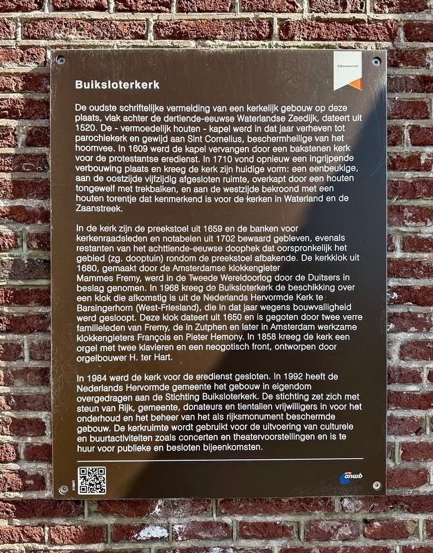 Buiksloterkerk Marker. Click for full size. Buiksloterkerk Marker image. Click for full size.
