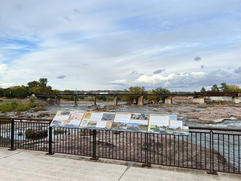 Falls Park: Transformation Over Time Marker image. Click for full size.
