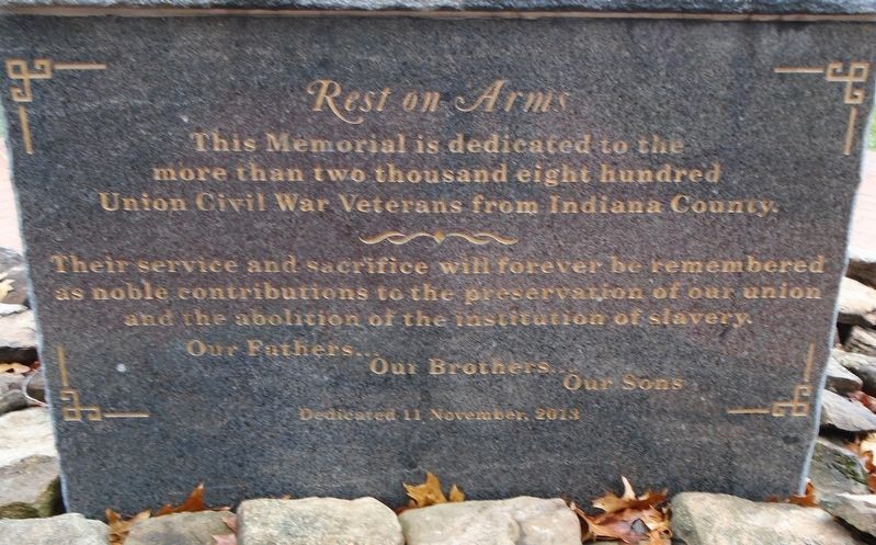 <i>Rest on Arms</i> Dedication Marker image. Click for full size.