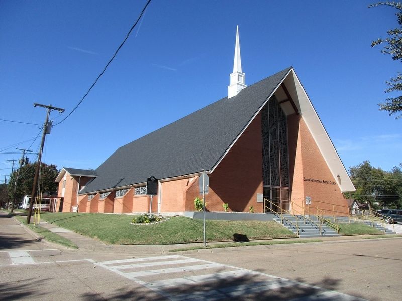 Salem Institutional Baptist Church and marker image. Click for full size.