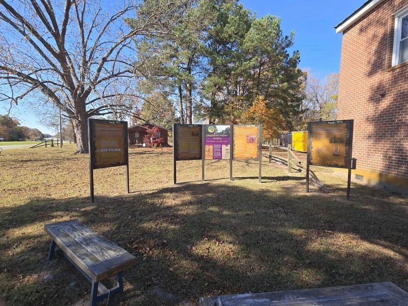 View of the entire Nottoway Indian History Marker display image. Click for full size.
