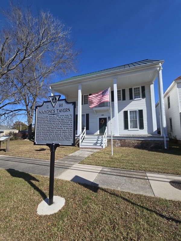 Mahone's Tavern and Museum and Marker. Click for full size. Mahone's Tavern and Museum and Marker image. Click for full size.