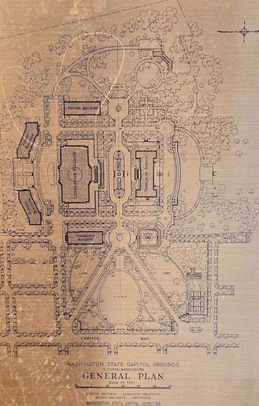[Map of Grounds] Washington State Capitol Ground - General Plan image. Click for full size.