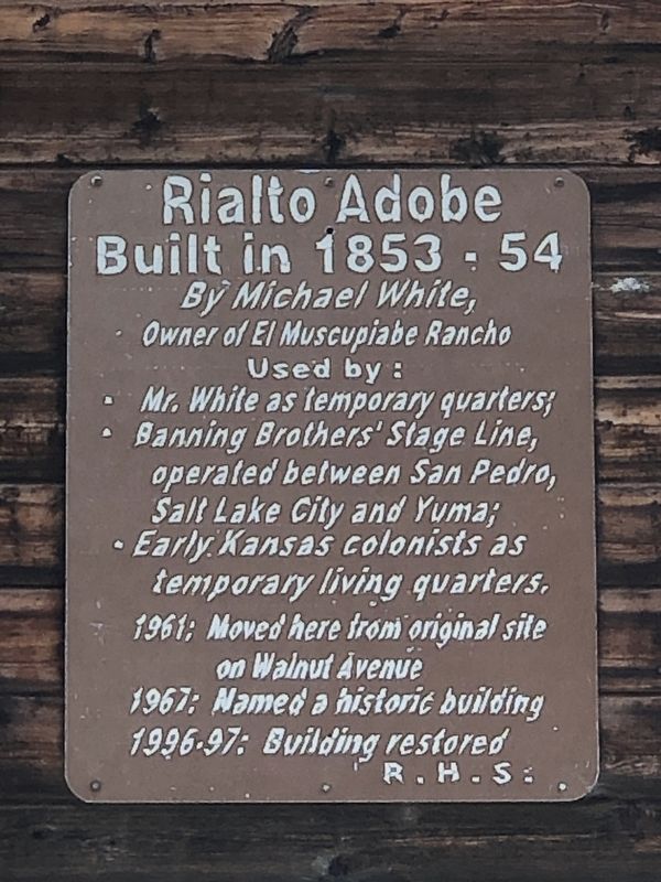 Rialto Adobe Marker. Click for full size. Rialto Adobe Marker image. Click for full size.