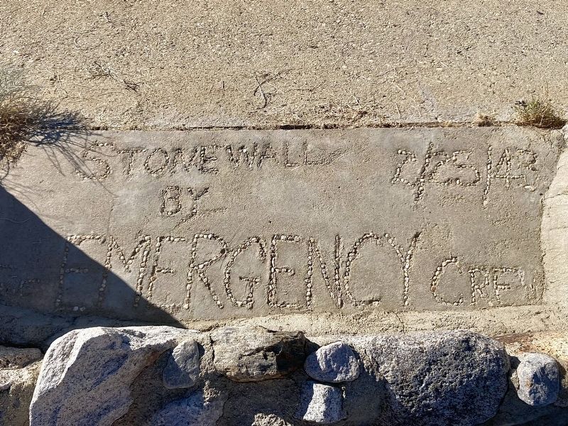 Inscription in Reservoir. Click for full size. Inscription in Reservoir image. Click for full size.
