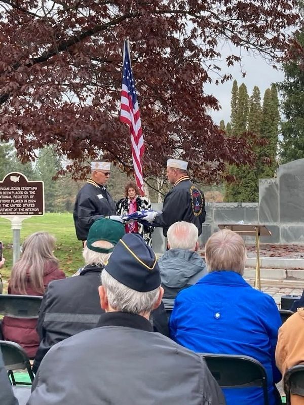 American Legion Cenotaph Rededication image. Click for full size.