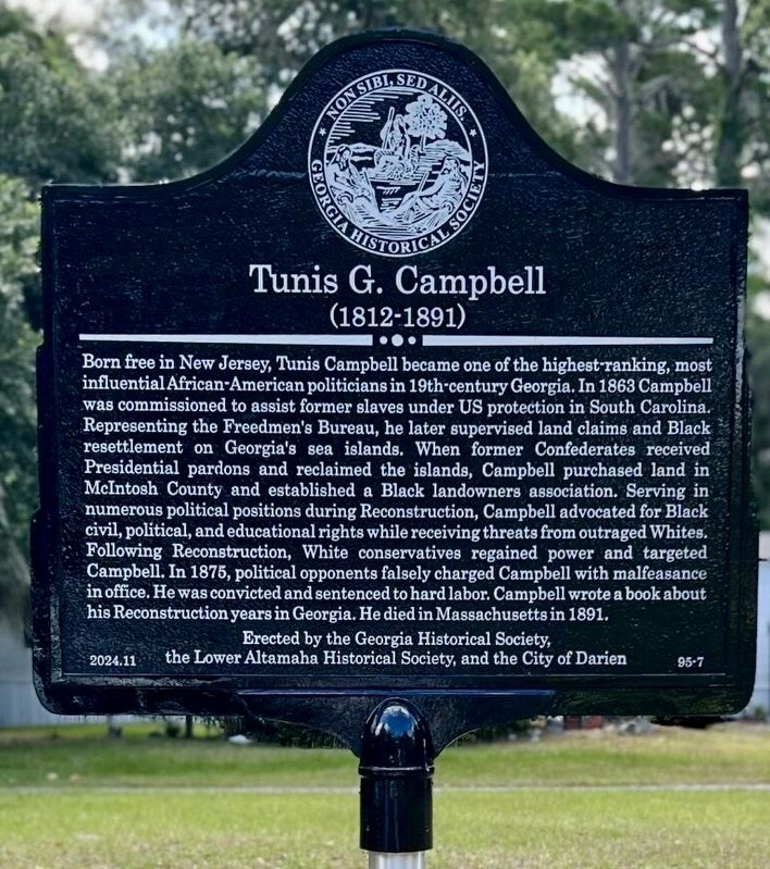 Tunis B. Campbell Marker image. Click for full size.