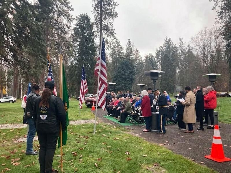Rededication-American Legion Cenotaph image. Click for full size.