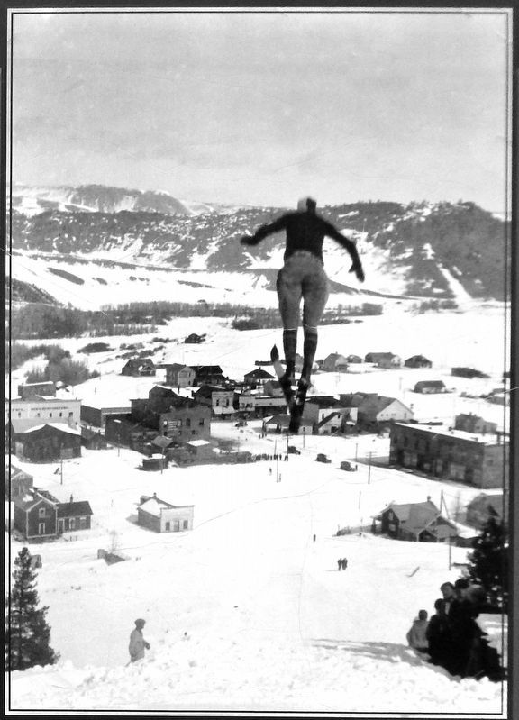 Marker detail: Hot Sulphur Springs Ski Jump. Click for full size. Marker detail: Hot Sulphur Springs Ski Jump image. Click for full size.