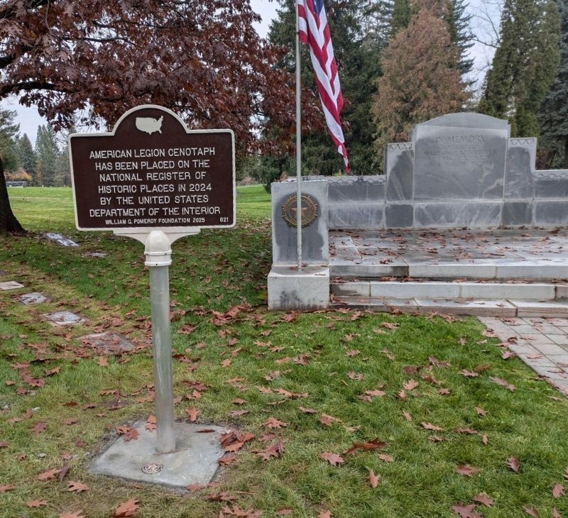 American Legion Cenotaph Marker image. Click for full size.