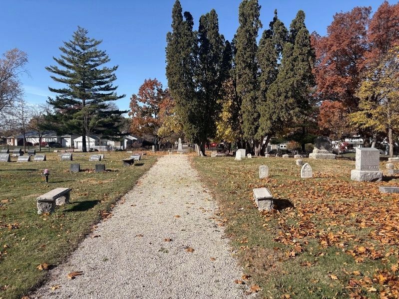 Inside Lombard Cemetery, facing west. Click for full size. Inside Lombard Cemetery, facing west image. Click for full size.