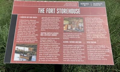 The Fort Storehouse Marker image. Click for full size.