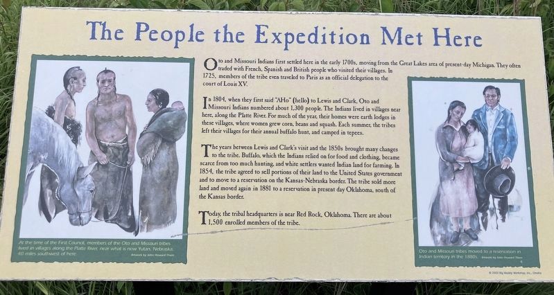 The People the Expedition Met Here Marker image. Click for full size.