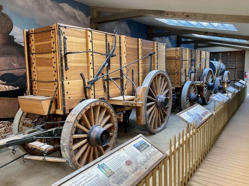 Twenty Mule Team Wagons. Click for full size. Twenty Mule Team Wagons image. Click for full size.