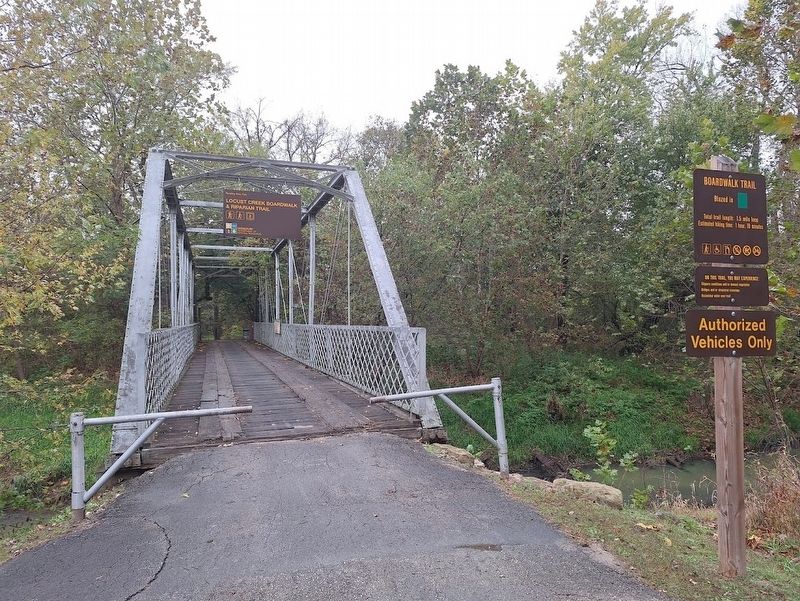 Locust Creek - The Main Artery to the Park's Vital Circulatory System Marker image. Click for full size.