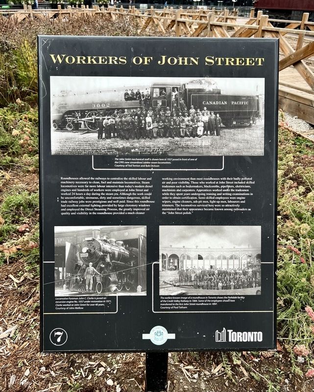Workers of John Street Marker image. Click for full size.