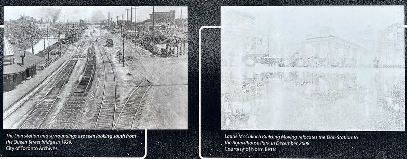 Don Station marker photos and captions detail (bottom) image. Click for full size.