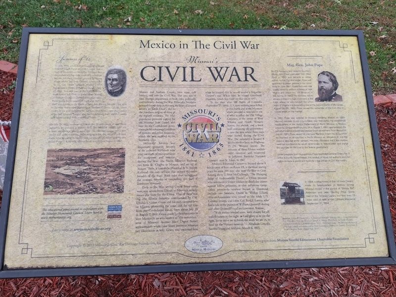 Mexico in the Civil War Marker image. Click for full size.