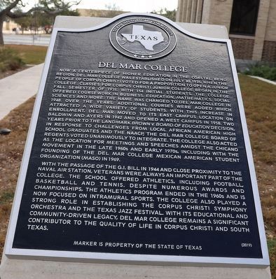Del Mar College Marker image. Click for full size.