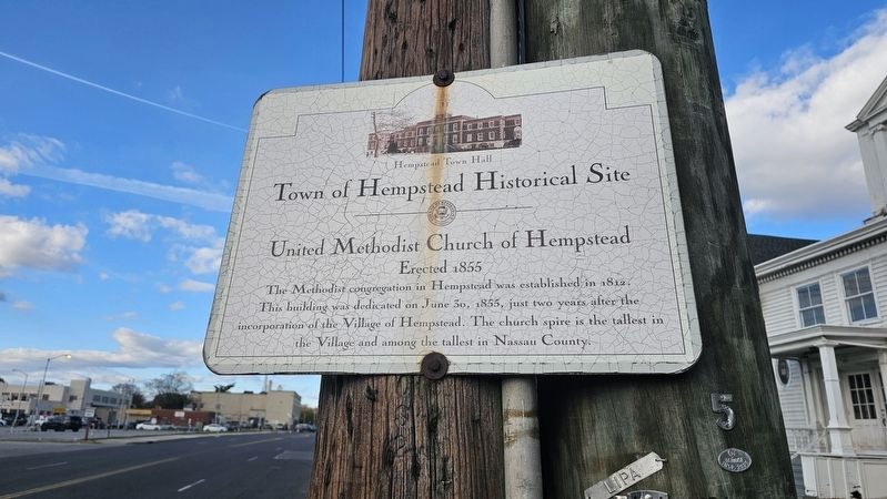 United Methodist Church of Hempstead Marker image. Click for full size.