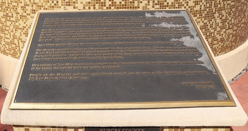 Mrazek Grubbing Plow Marker image. Click for full size.