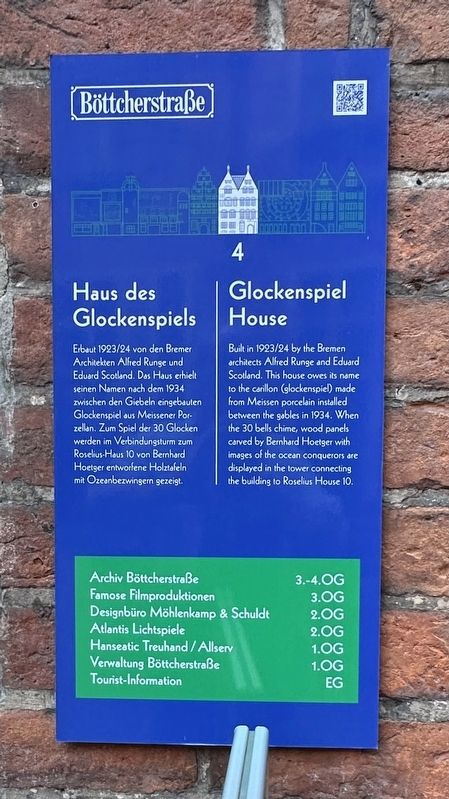 Haus des Glockenspiels / Glockenspiel House Marker image. Click for full size.
