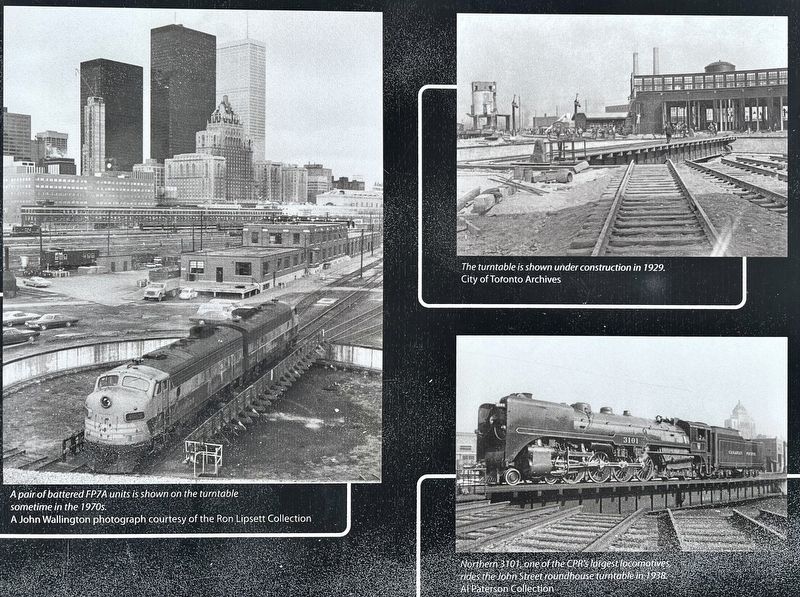 Turntable marker photos and captions detail (top) image. Click for full size.