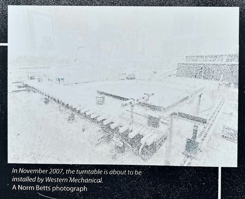 Turntable marker photo and caption detail (bottom) image. Click for full size.