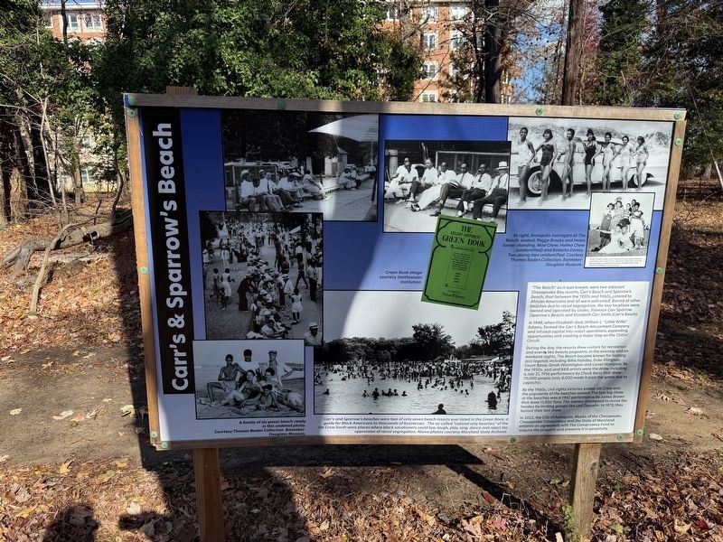 Carr's and Sparrow's Beach Marker image. Click for full size.