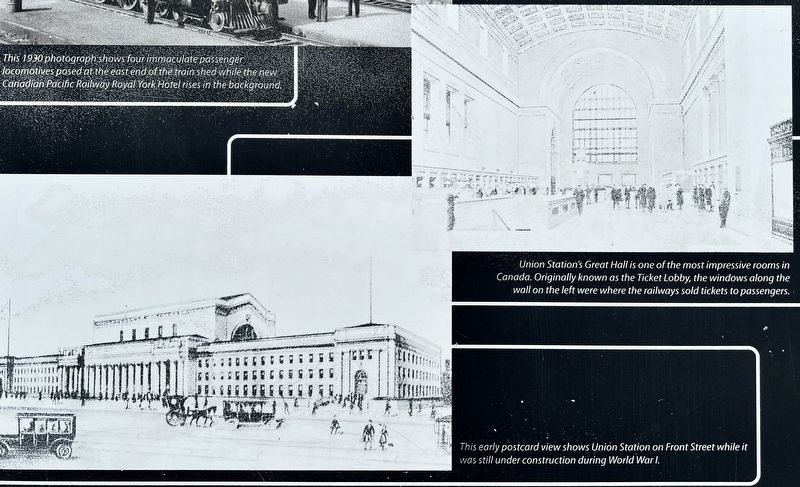 Union Station marker photos and captions detail (bottom) image. Click for full size.