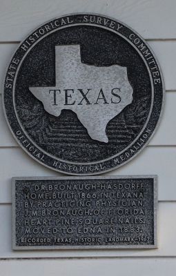 Dr. Bronaugh-Hasdorff Home Marker image. Click for full size.