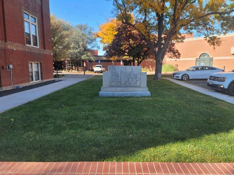 New location of Juan de Padilla Marker at St Mary's Cathedral School. image. Click for full size.