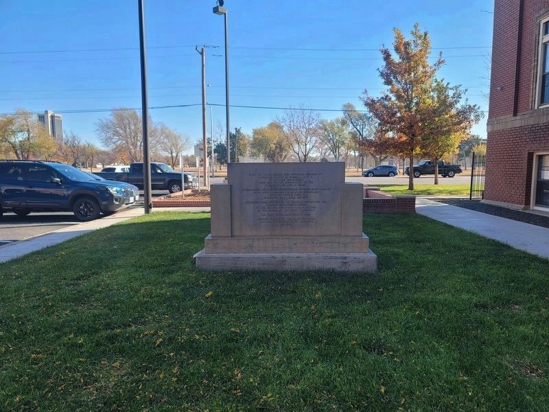 New location of Juan de Padilla Marker at St Mary's Cathedral School. image. Click for full size.