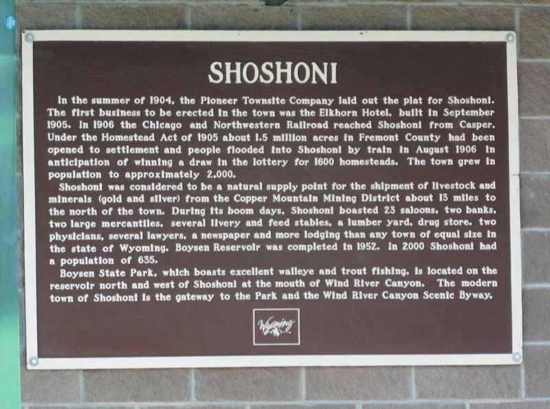 Shoshoni Marker image. Click for full size.