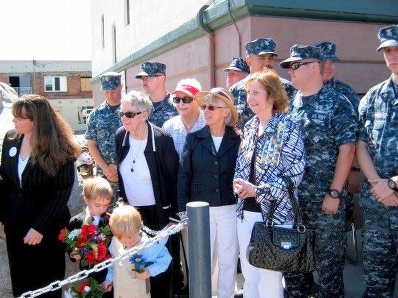 Bremerton Telephone Office marker rededication in 2012. image. Click for full size.
