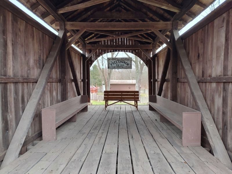 Church Hill Road Bridge / Timber Covered Bridges Marker image. Click for full size.