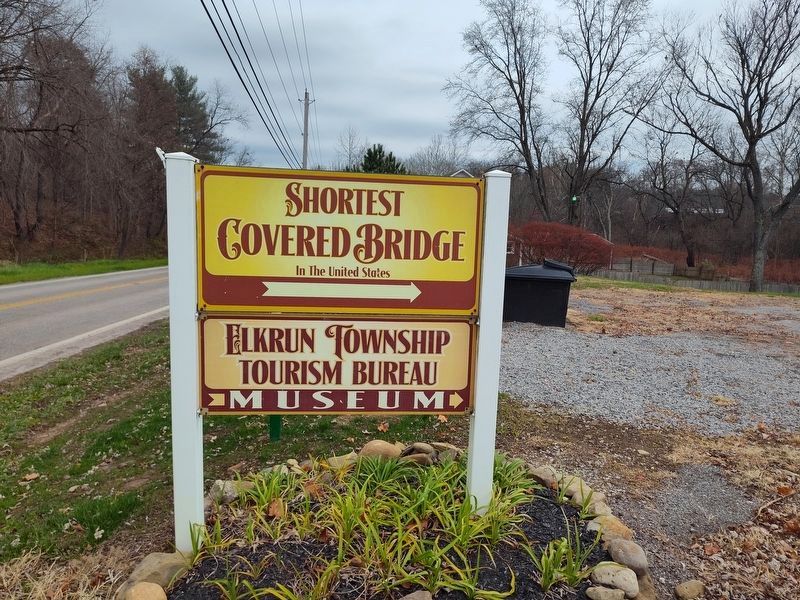 Church Hill Road Bridge / Timber Covered Bridges Marker image. Click for full size.