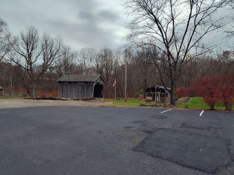 Church Hill Road Bridge / Timber Covered Bridges Marker image. Click for full size.