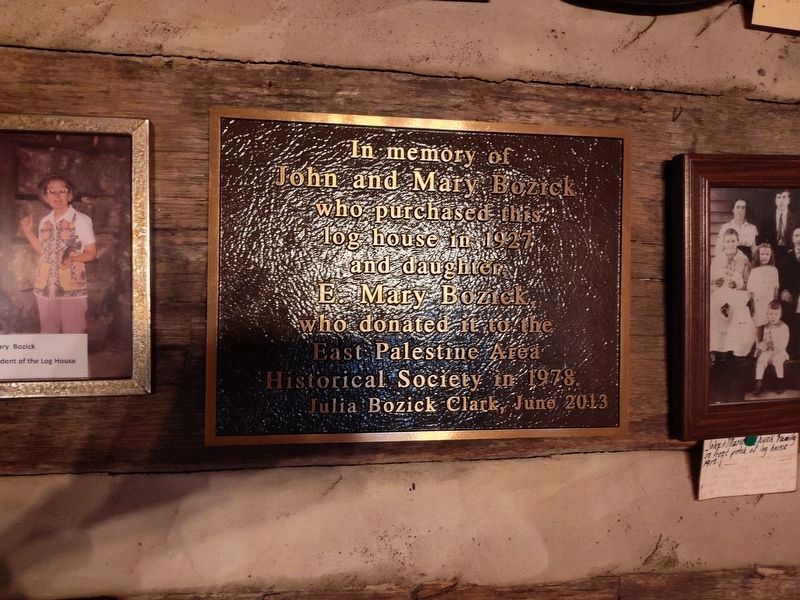 Log House Museum Marker image. Click for full size.