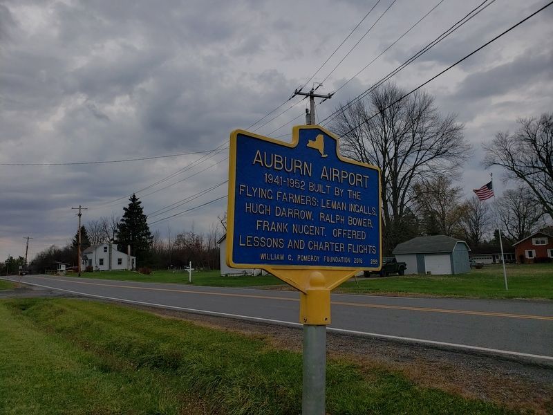 Auburn Airport Marker image. Click for full size.